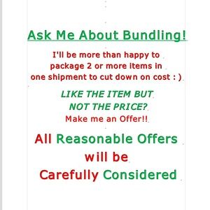 BUNDLING AVAILABLE